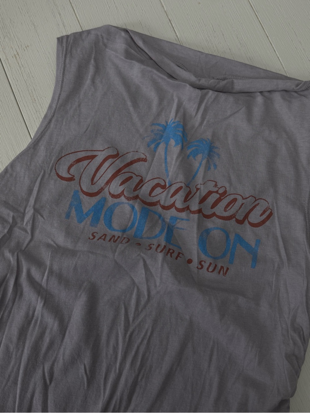wild fable Light Gray Graphic Tank